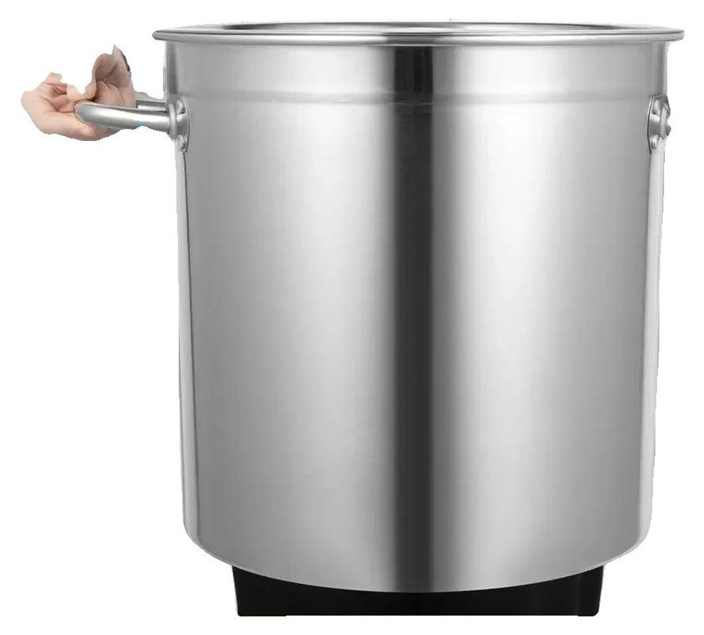 Edelstahl-Stocktopf, 35L Fassungsvermögen, polierte Produktbild 
