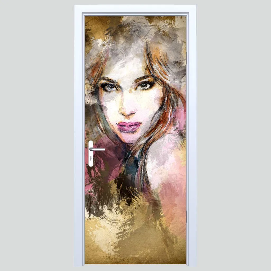 Decorazione Porta Tessuto 156PD Immagine Donna | Design d'Interni - 1
