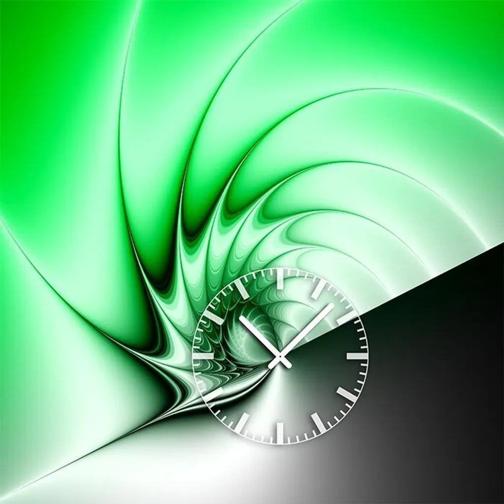 Orologio Ufficio Dixtime 4211 | 40x40cm Alluminio Dibond Silenzioso