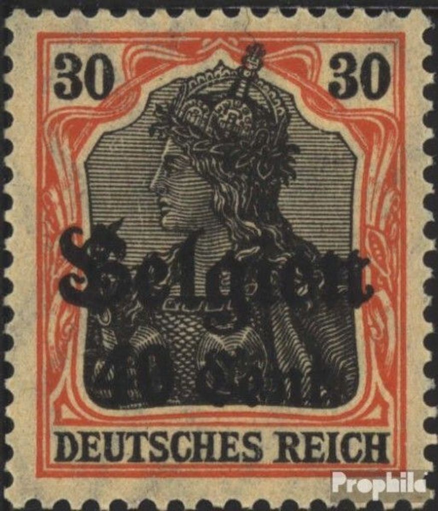 Briefmarken Dt. Landespost in Belgien 1916 Mi 19 postfrisch Germania