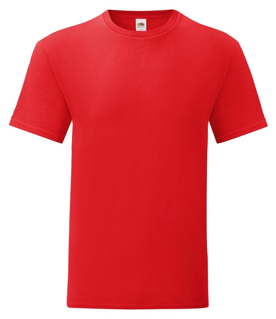 Fruit of the Loom - "Iconic" T-Shirt für Herren/Damen Uni LT2613 (S) (Rot)
