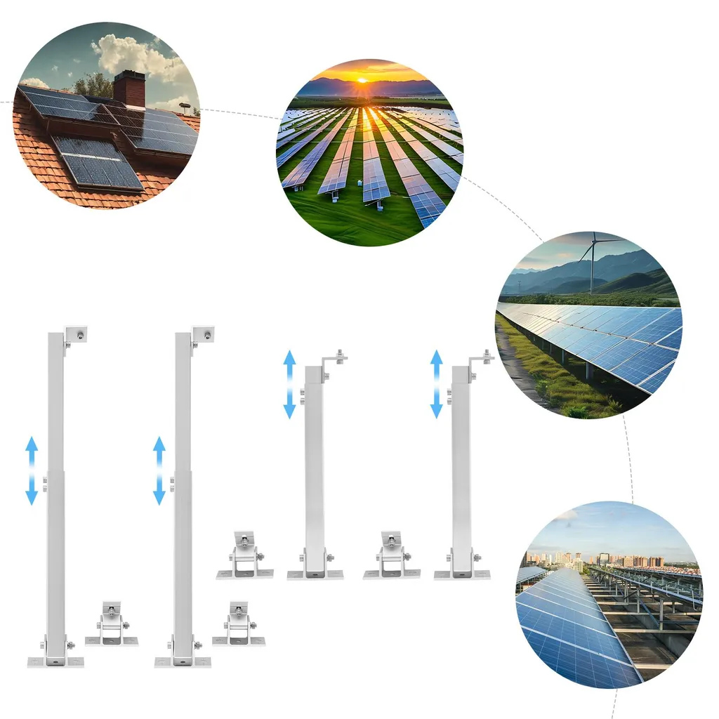 Support solaire angle réglable blanc capacité de charge élevée 14-28p - 3