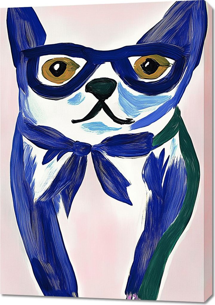 Bild 70x100cm Hund Minimalistisch, Interieur Skandinavisch Stil, Boho