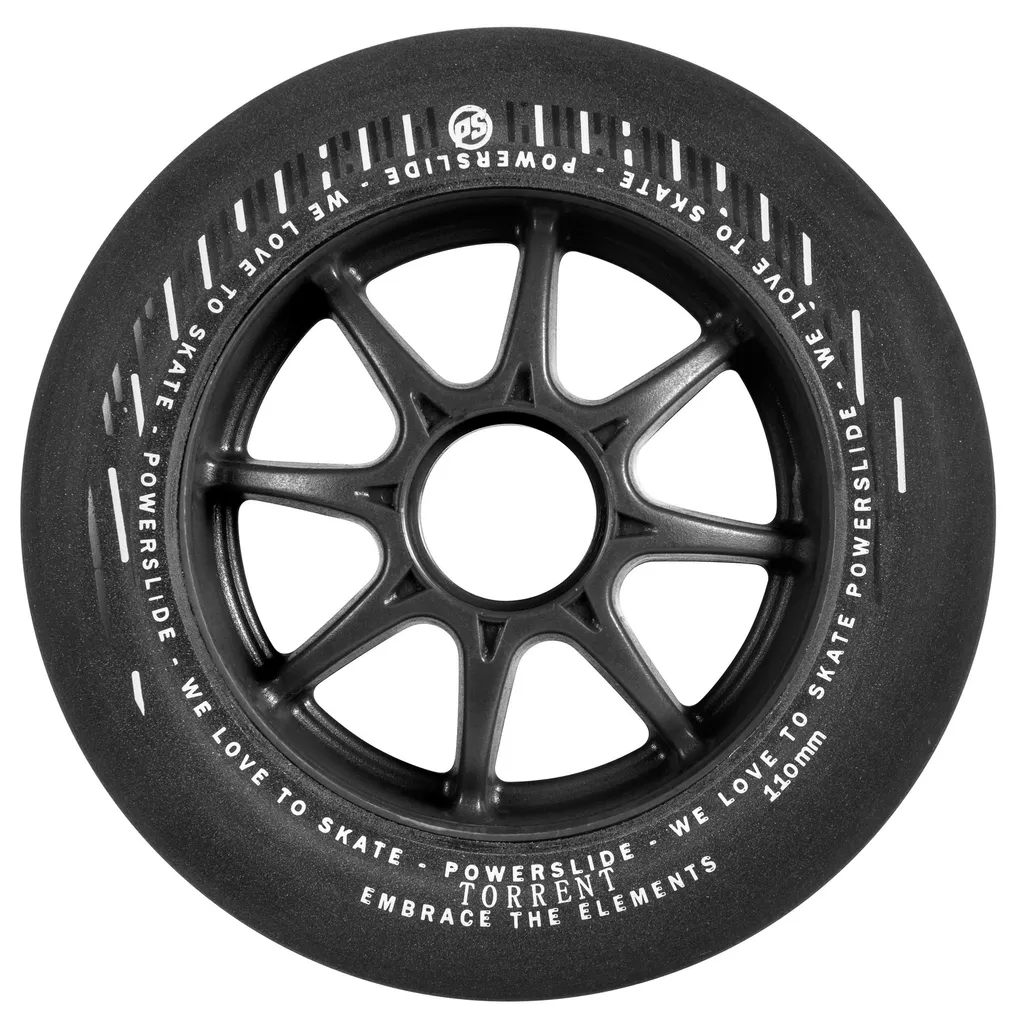 Roues Roller 110mm Powerslide Torrent pour Patiner sous la Pluie - 4pcs