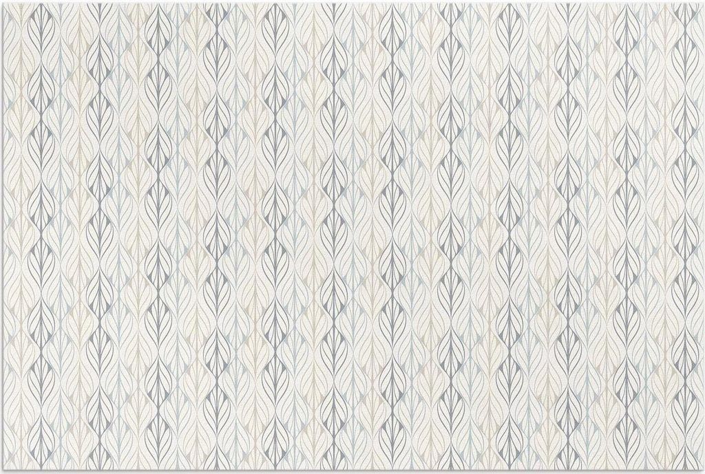 Regelmäßige Blätter, orientalisches Boho-Muster – Vinylteppich – 150x225 cm – Outdoor Teppich – Terrasse – Wetterfest – Modern