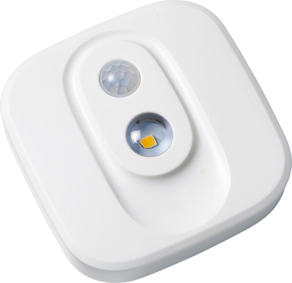 LED Spot Strahler mit Bewegungsmelder Helligkeitssensor Batterie Flur Keller