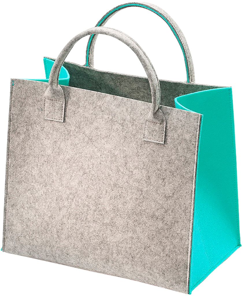 Kobolo Filztasche Shopper Einkaufstasche Filz Freizeittasche Shopper Bag - Tragetasche Tasche Geschenkkorb Korb Faltbar mehrere Varianten erhältlich