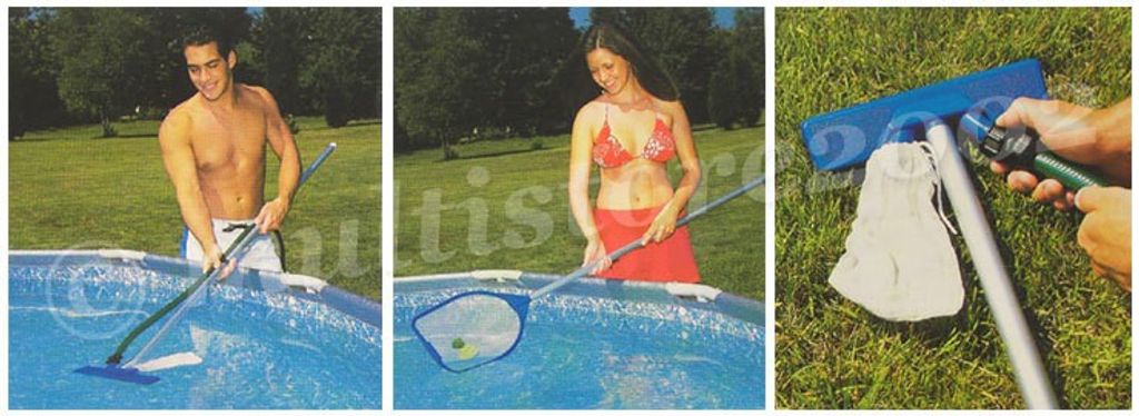 Bestway 58013 2-in-1 Pool Reinigungs Kit Alu-Stab circa 203 Produktbild 