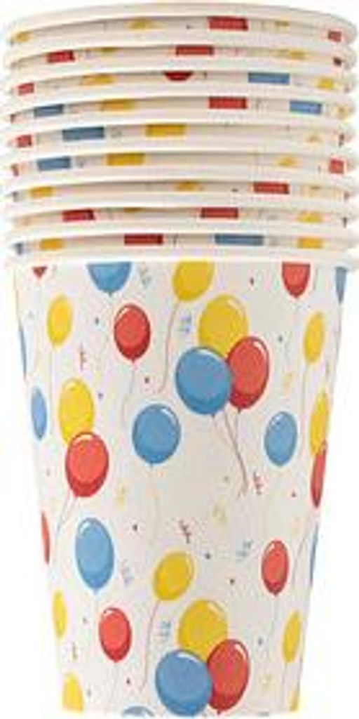 10 PROnappe Einweg-Kaffeebecher Ballons 200,0 ml