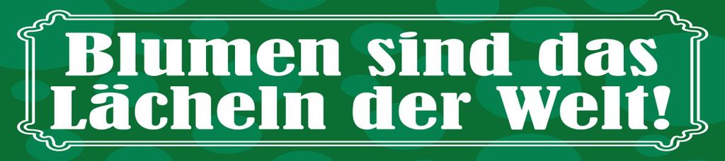 vianmo Blechschild 10x46 cm Blumen sind das Lächeln der Welt