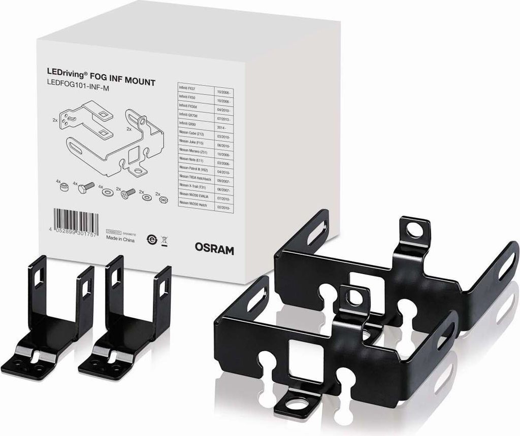 OSRAM LEDriving FOG 101/102 INF MOUNT Halterung für Infiniti, Nissan Set