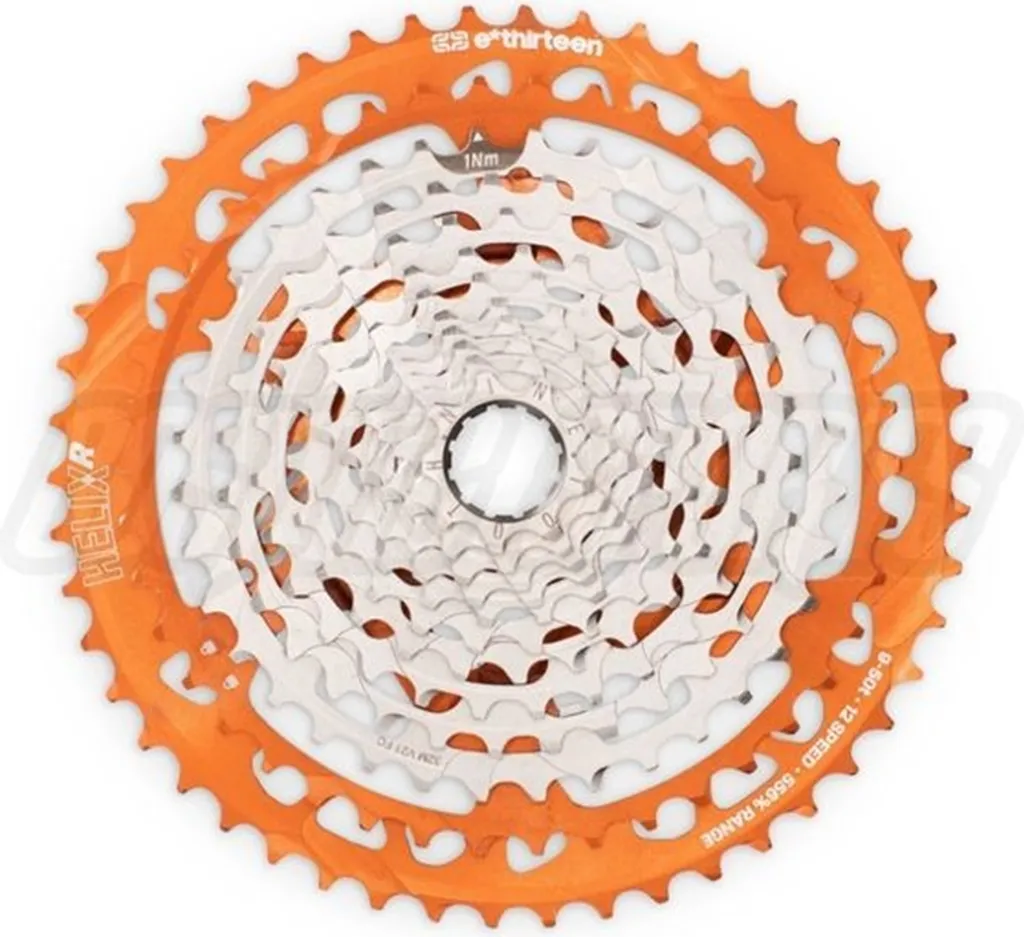 Cassette e*thirteen Helix Race 9-50T Orange - Plus de Plage en 12 Vitesses