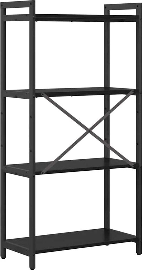 (Robust Möbel)Bücherregal - Bücherschrank/Standregal Langlebiges - Schwarz Eichen-Optik 40x30x85cm Holzwerkstoff - Bücherregale DEMöbel287279