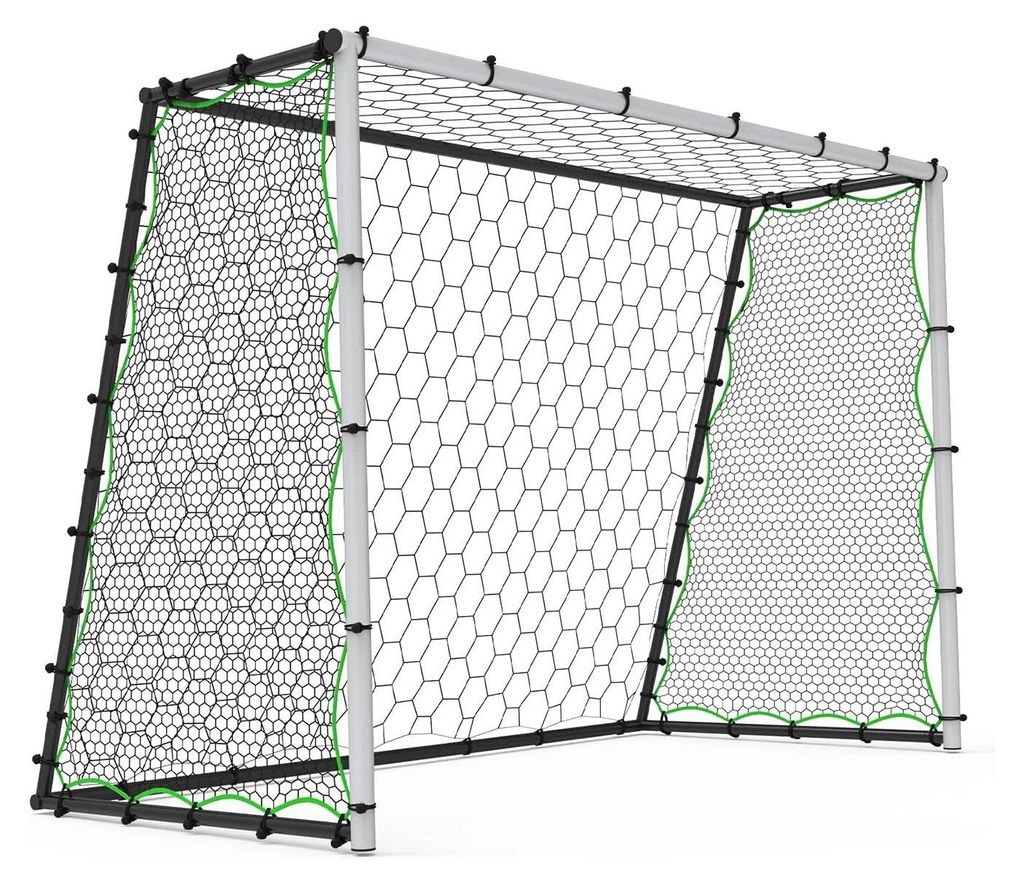 Fußballtor - Rebounder Netz 213x152 cm - Trainingsnetz Für Schuss Und Passübungen - Für Garten Und Hof - Polyester