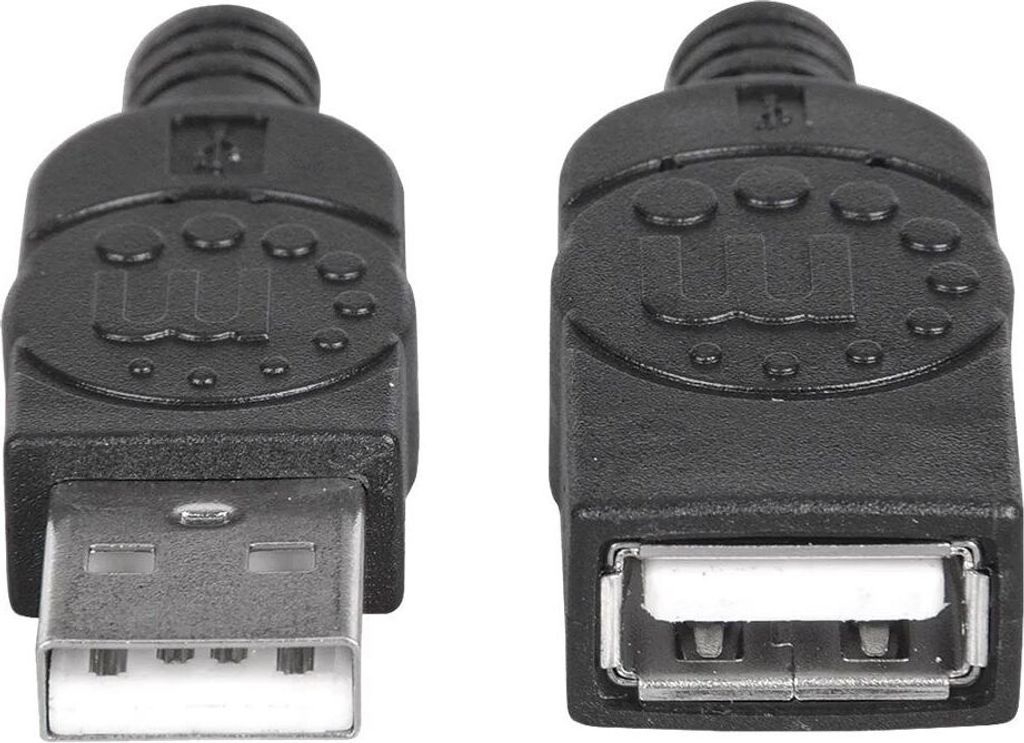 Manhattan 308519, 1 m, USB A, USB A, USB 2.0, Samec/Samica, Obrázok produktu 