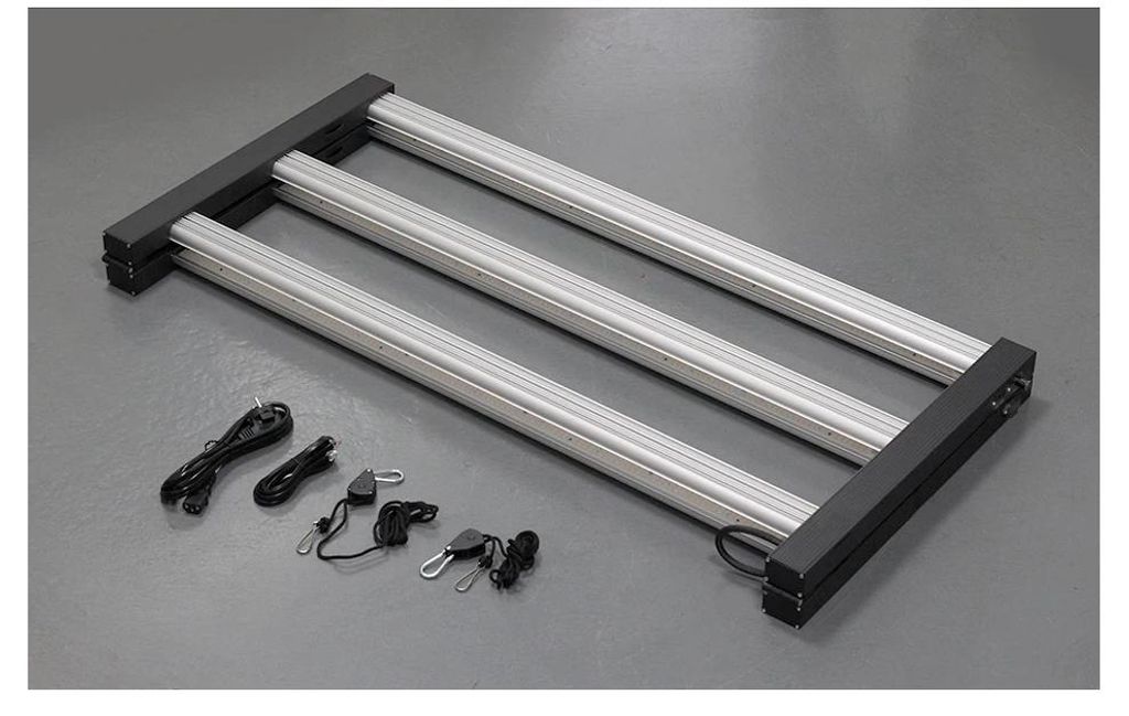 LED Pflanzenlampe Grow Light - XS360W-Pro - 360 W - LM281B - Drehknopf-Dimmer - AC 100–277 V - Hohe PPFD 2,7 μmol/J - Aluminiumgehäuse - Blau