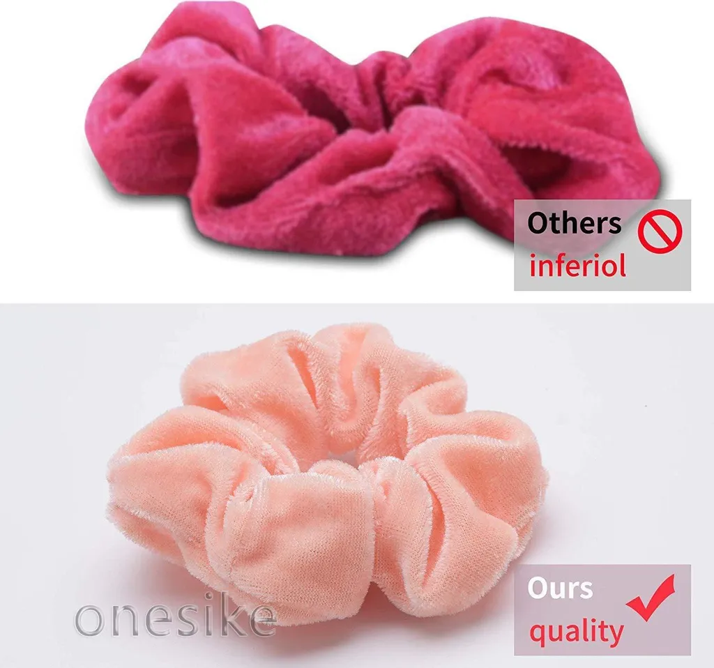 Accessoires Cheveux Velours 45 Couleurs pour Queue de Cheval et Chignon - 4
