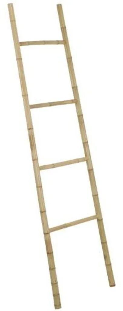 Échelle porte-serviettes bois et bambou 160 cm - Déco murale salon et chambre