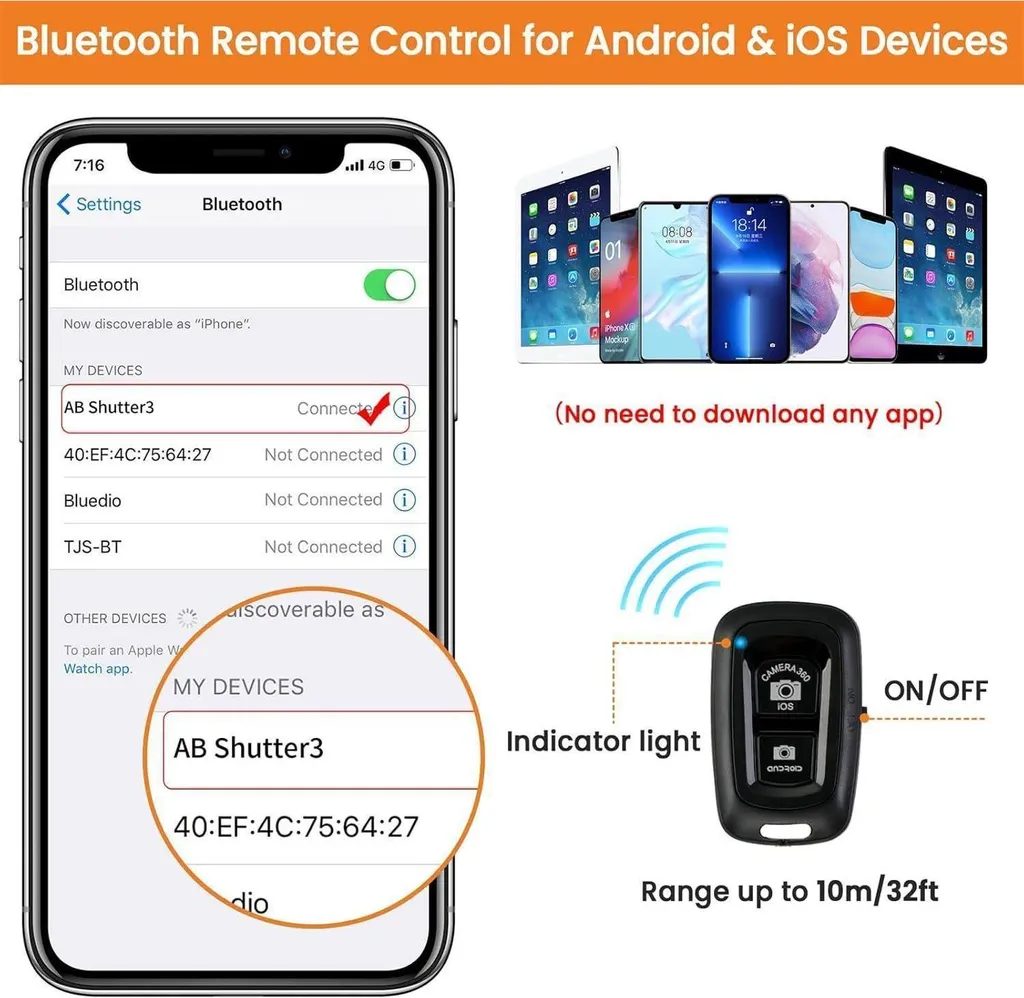 Trépied Vlogging 172cm pour Vidéo et Selfies avec Télécommande Bluetooth - 7
