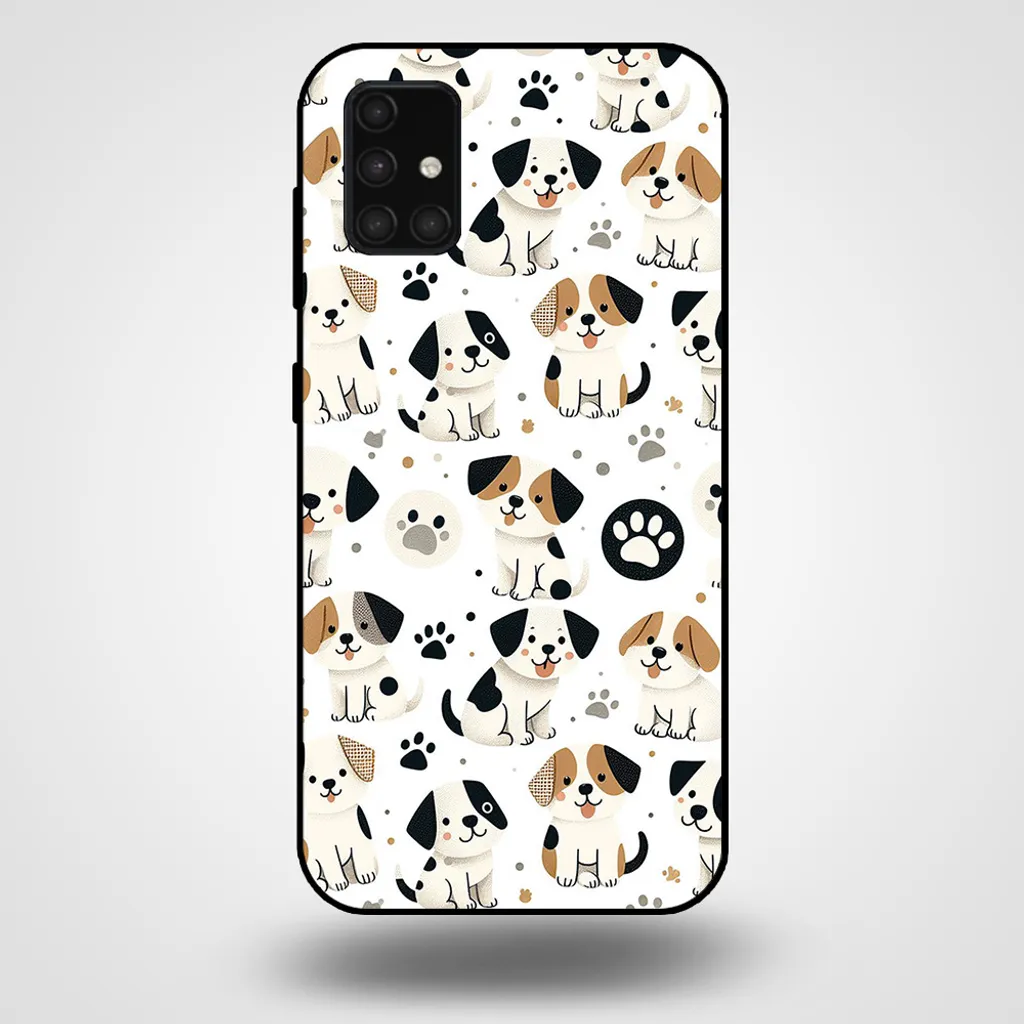 Cover Samsung Galaxy A71 4G Stampa Cani | Custodia TPU Morbida Cane