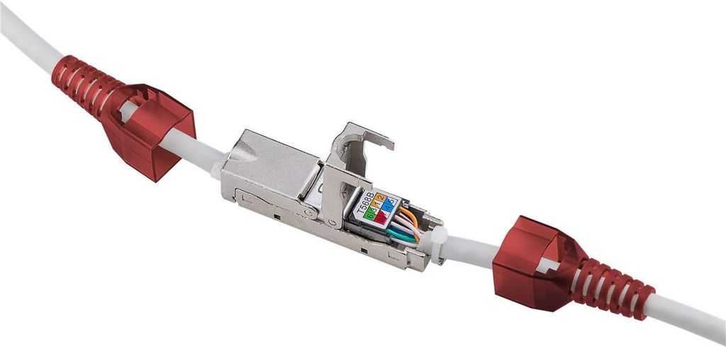 Goobay 79577 Kabelstecker IDC Grau, Rot