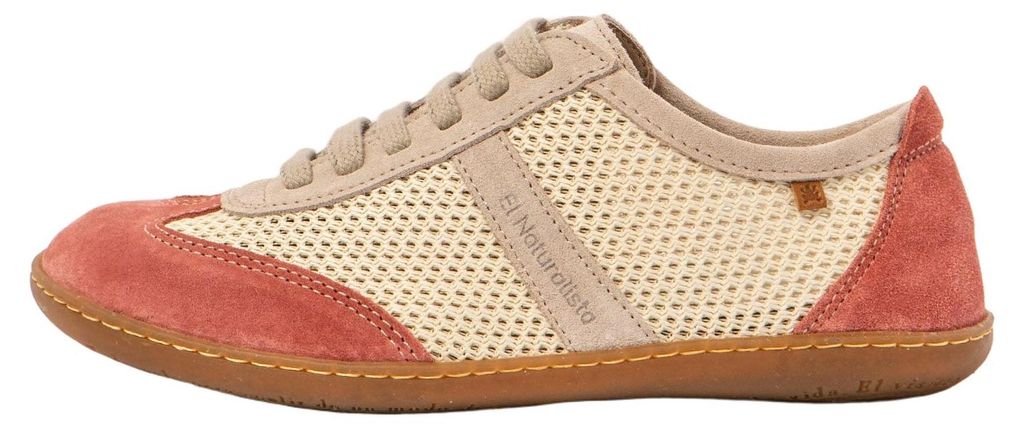 El Naturalista Schuhe Damen/Herren N5293 MULTI MATERIAL CREAM-FRAMBUESA/ EL VIAJERO Bunt