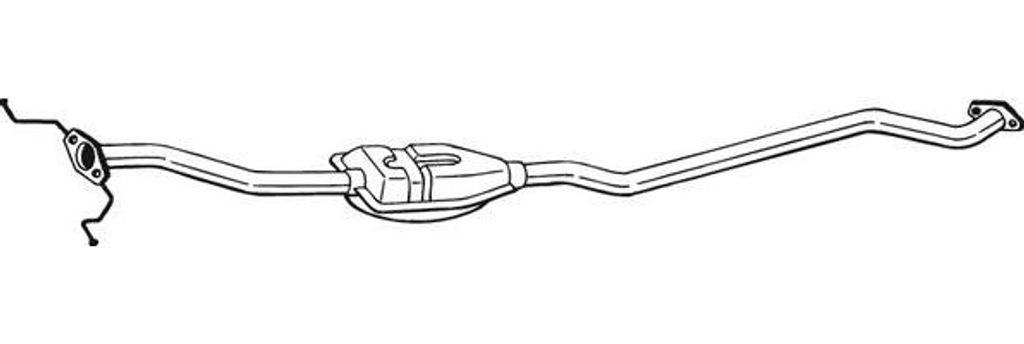 BOSAL 291-127 Mittelschalldämpfer OE OK2AC40300E kompatibel mit Shuma