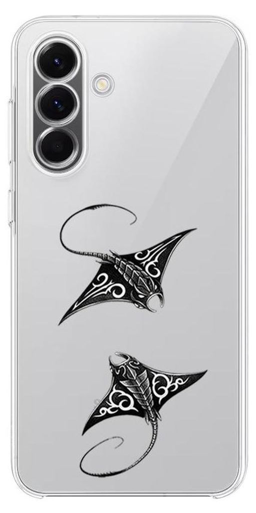Flexible Hülle für das Samsung Galaxy A57, Kameraschutz, TPU Silikon transparent, Rochen
