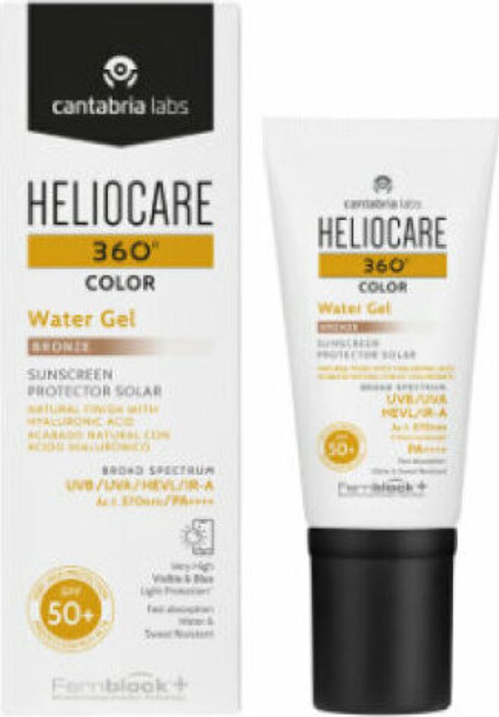 Heliocare Wasser Gel 360ao Farbe Bronze Spf50 50ml