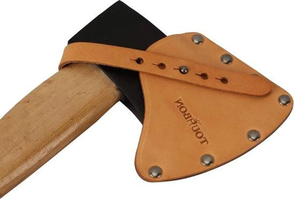 Étui pour hache cuir souple et résistant avec boucles de serrage inox
