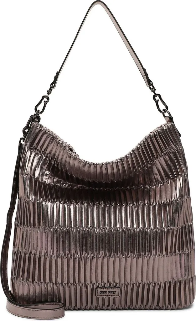 SURI FREY SFY Gaby sac à épaule bandoulière argenté style hobo chic