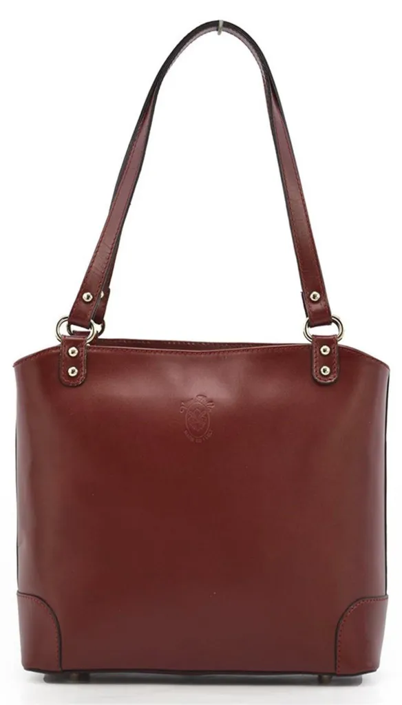 Sac à Main Durable en Cuir Italien Vera Pelle VP033LR ts1414 Chic