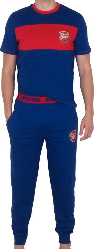 Arsenal FC - "Premium" Schlafanzug mit langer Hose für Herren GF1040 (XXL) (Marine/Rot)