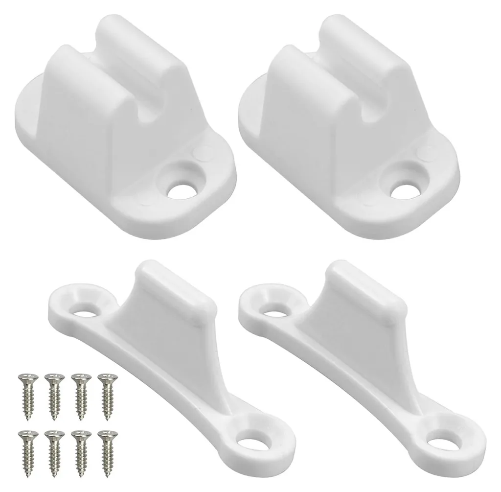 Butoirs de porte pour camping-car et caravane en plastique blanc résistant