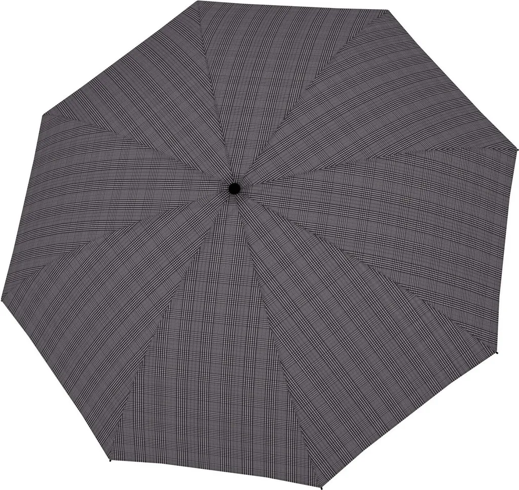 Parapluie de Poche Automatique pour Homme Doppler Motif Glen Check Noir