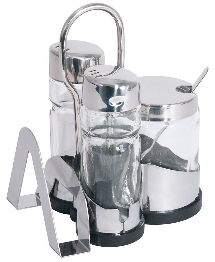 Contacto cruet soľ korenie horčica 3-dielna Obrázok produktu 