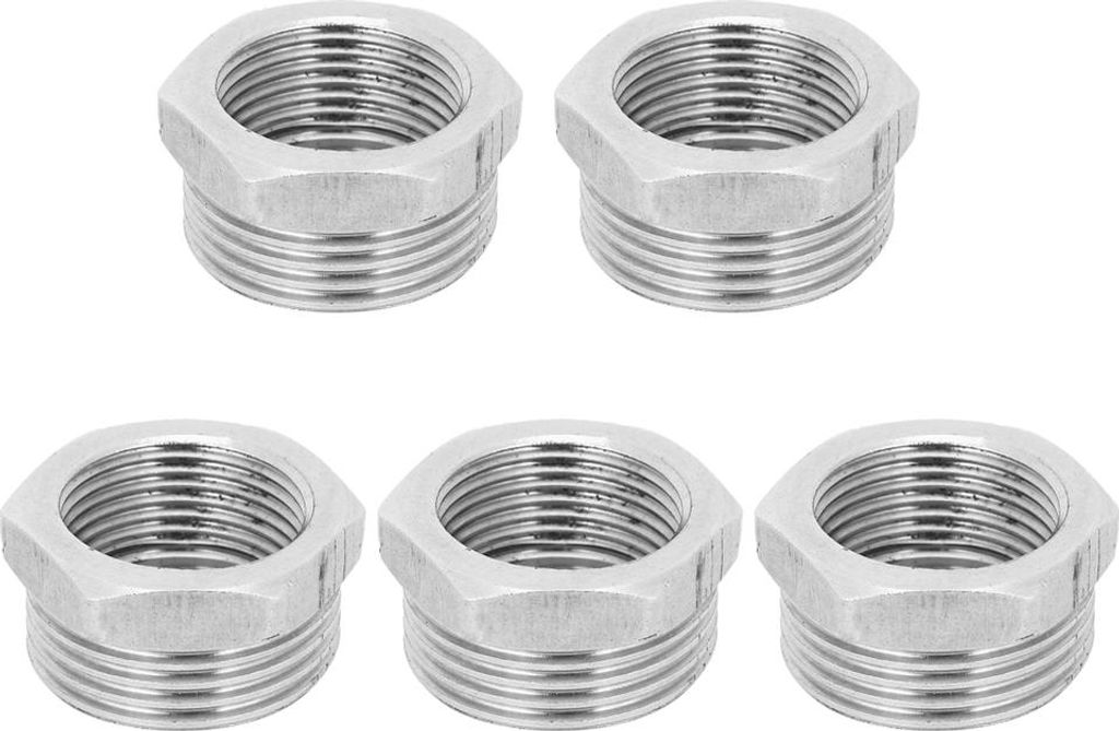 1 Zoll NPT-Außengewinde auf 3/4 Zoll NPT-Innengewinde Reduzieradapter aus Edelstahl