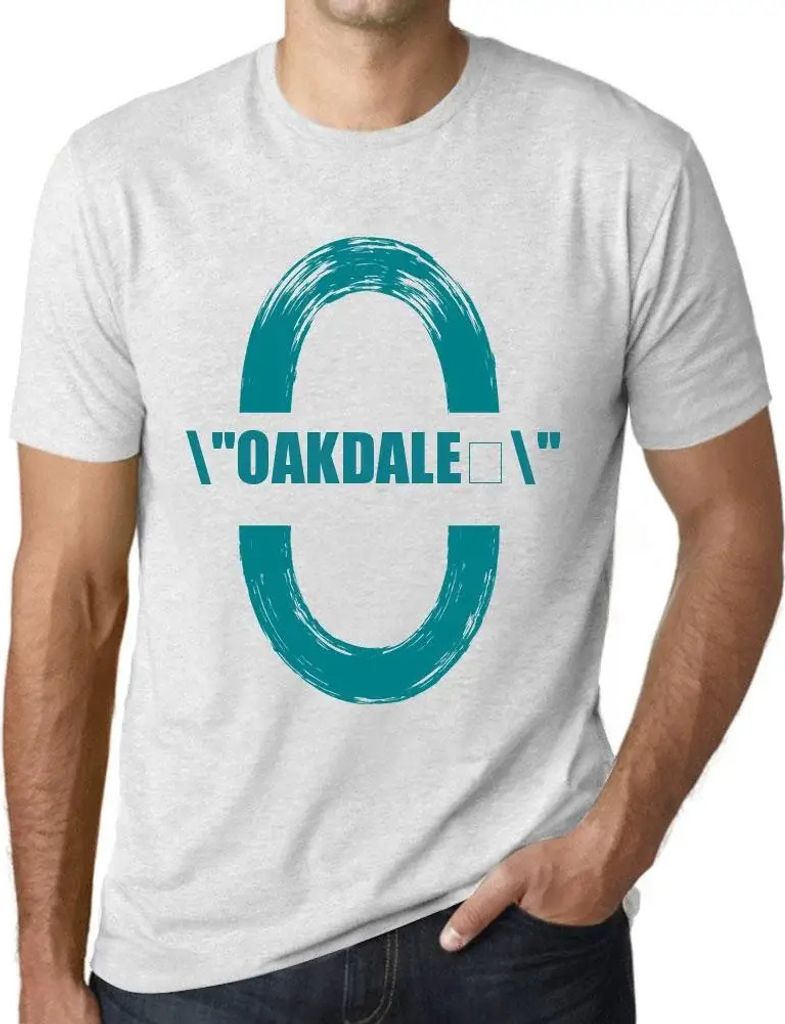Herren Grafik T-Shirt Oakdale Öko-Verantwortlich Vintage Jahrgang Kurzarm Lustige Druck Geburtstag Geschenk Mann