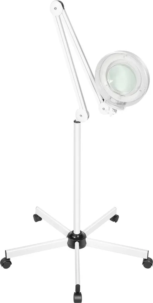 Loupe sur pied LED grossissement 8x blanc 176cm lumière 6000K 2400 lm