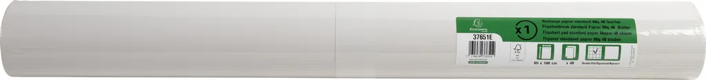 Bloc Papier Tableau de Conférence Exacompta Blanc 5x48 Feuilles 63x98