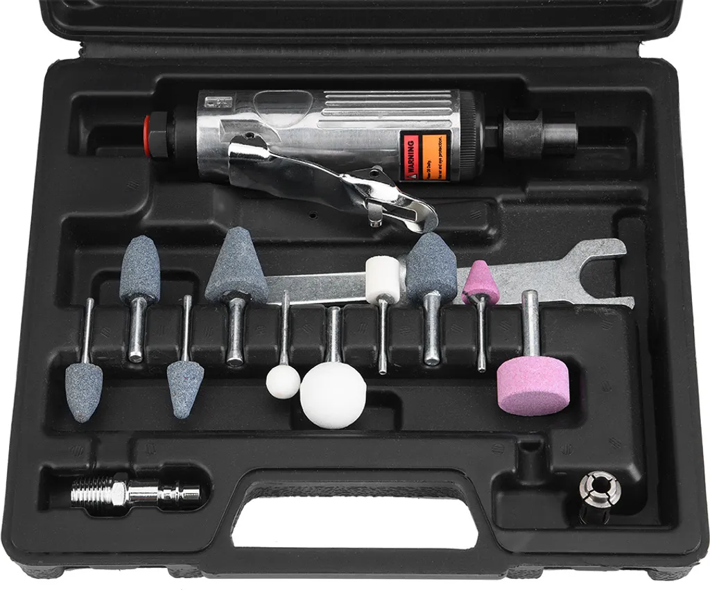 Ponceuse à air comprimé pour métaux - Meuleuse pneumatique avec 10pcs