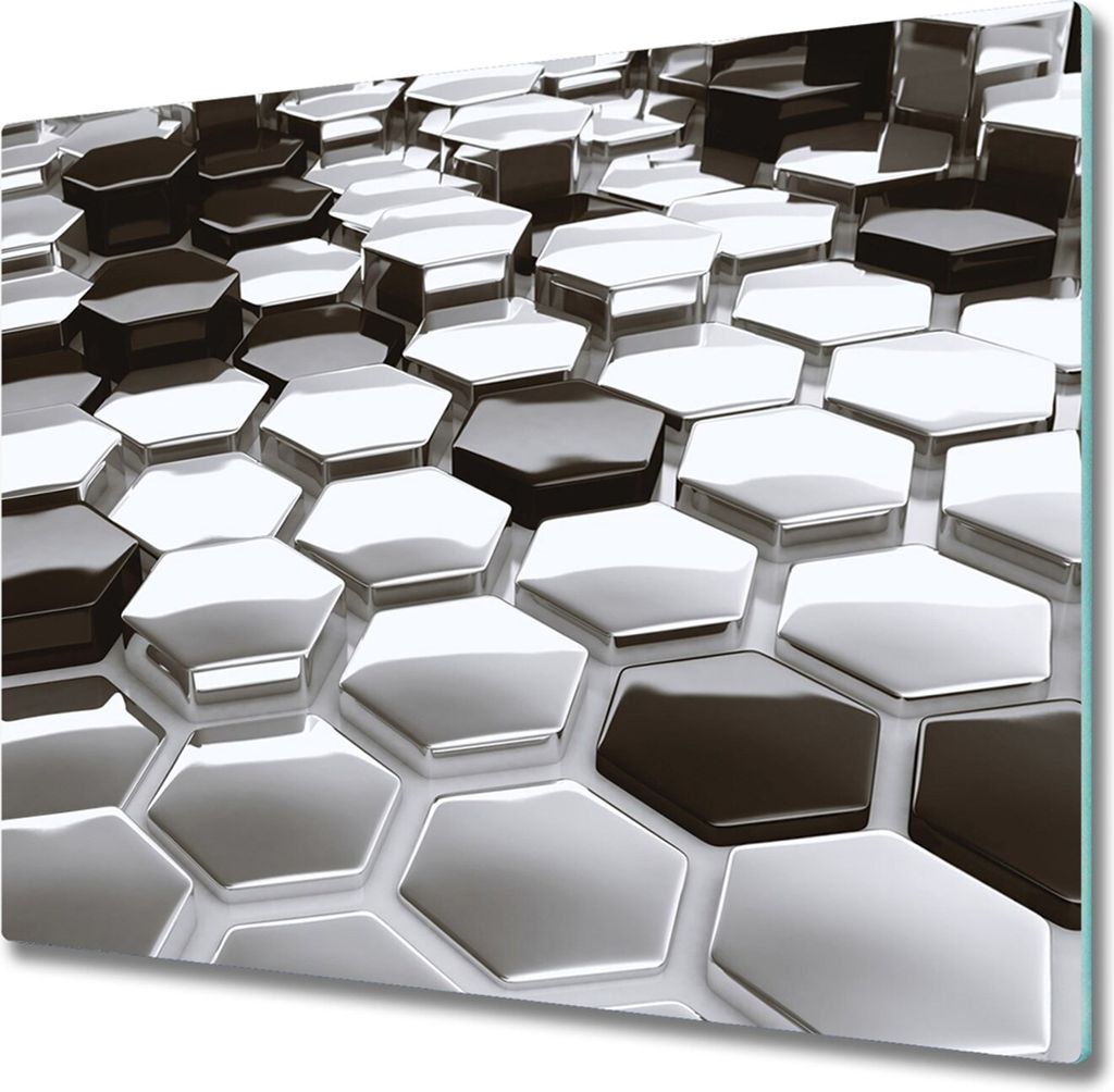 Glas Herdabdeckplatte 60x52 cm Spritzschutz Produktbild 