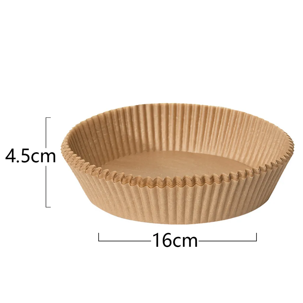 100 Stück Runde Backpapierblätter – Antihaftbeschichtet, Perforiert, 17,8 Cm Ø, Für Fritteuse & Dampfgarer