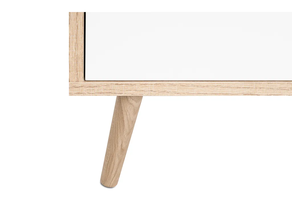 Highboard Visby finition bois Sonoma - Buffet haut robuste 103 cm - 6