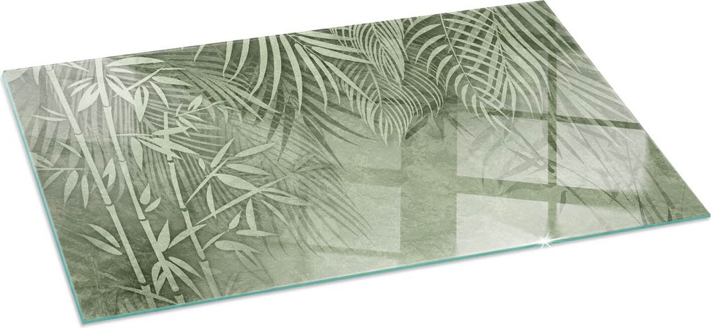 Funkenschutzplatte – Glasbodenplatte für Kaminofen – Kaminunterlage aus Glas – 100x50 cm – Feuerfeste Ofenbodenplatte – Hitzebeständige...