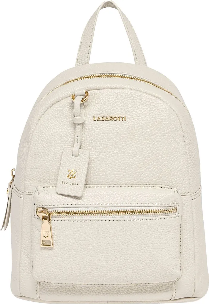 Sac à dos de ville Lazarotti Bologna en cuir pour voyage et loisirs