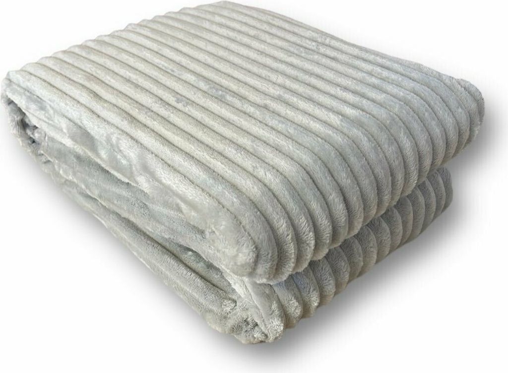 silbergraue Kuscheldecke