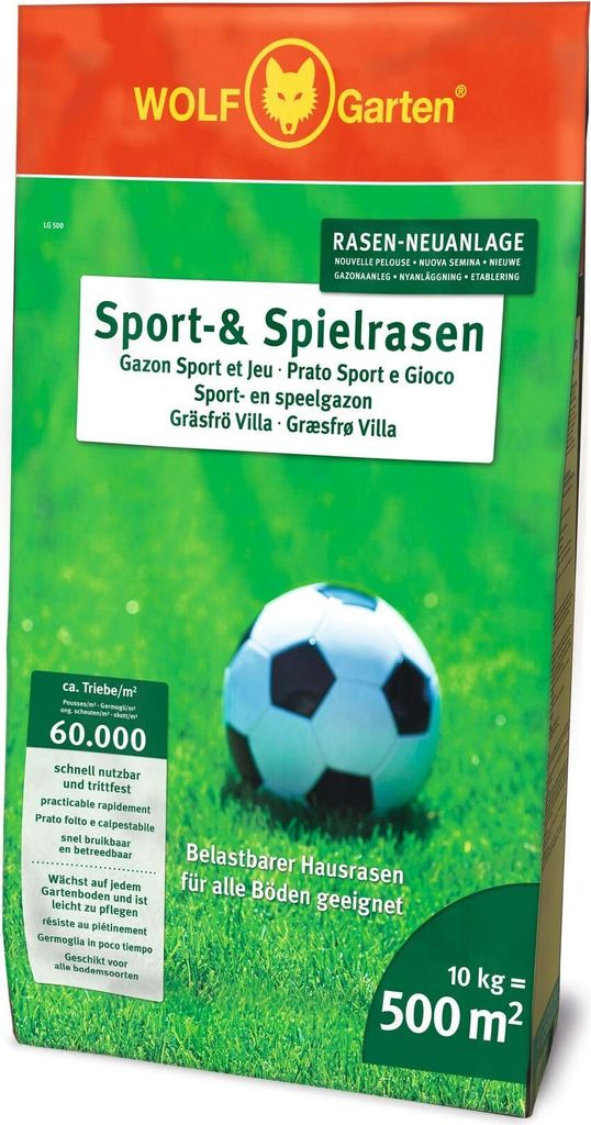 Wolf-Garten Sport- und Spielrasen Samen LG 500, 372021 Produktbild 