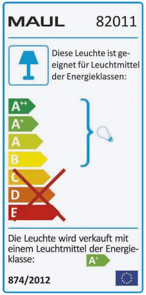 Lampe de bureau à pince articulée MAULstudy avec ampoule LED E27 - 5