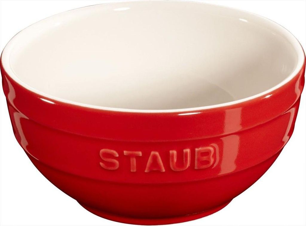 Staub Ceramic Rührschüssel Geschenkkarton 12,2 x 6,4 x 12,2 cm, Ø 11,3 cm rund Kirschrot